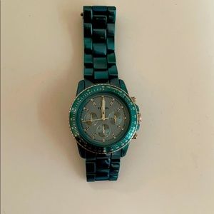 Limited edition fossil teal watch